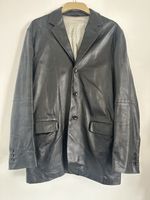 Vintage Kenzo Homme Men Lambskin Leather Blazer Jacket Size IT 50 UK US 40 M Bla