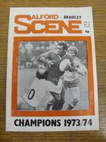21/03/1975 Rugby League Programme: Salford v Bramley  (folded). FREE POSTAGE (UK