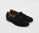 NEW Ben Sherman Brighton Men’s Black Suede Tassel Loafers Mod Style