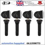 4X Tyre Pressure Sensor 13506028 13598773 Fits For Vauxhall Astra K 2015-2020