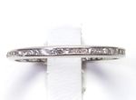 Antique Art Deco 1920's Wedding Eternity Platinum Band Size 7.75 UK-P 1.89MM