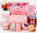30th Birthday Gift Set Hamper with Tumbler, Mirror & Candle ect