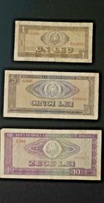 Old paper money lot / Romania 1966 - comunism era / Republica Socialista Romania