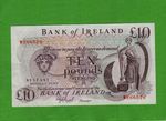 c1984 BANK OF IRELAND £10 BANKNOTE - W266526 - A. S. J. O'Neil