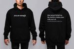 You Are Enough Unisex Hoodie Dear Person Behind Me Adult Love Pullover Hood