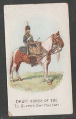 WILLS OVERSEAS STAR & CIRCLE - DRUM HORSES 7th Queen's Own Hussars