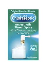 Ultra Chloraseptic  Menthol Flavour Anaesthetic Throat Spray 15ml Exp; 10/26
