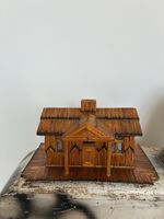Vintage folk art matchstick house