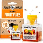 Super Ninja Fruit Fly Trap - 2 pack, Highly Effective Fruit Fly Killer - UK