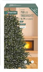 750 LED Multi Action 6ft Christmas Tree Cluster Lights & Timer - Bright White