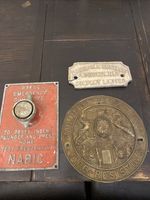 3 Vintage Signs Milners Safe Maidstone Building Company And Fire Safety