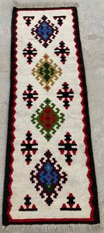 Vintage Traditional Handmade Beautiful Turkish Kilim Floor Rug Carpet 118x40 cm