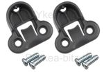 IKEA PAX KOMPLEMENT 2 x 130627 Wardrobe Rail Brackets & 4 Screws 100325 GREY