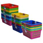 Plastic Storage Baskets Office Home Kitchen Tidy Organiser Small/Medium/Large