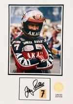 Barry Sheene Photo Display. Signed.