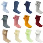 Baby Pom Pom Socks Boy Girl Infants Knee High Spanish Style 0-24 Months