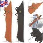 Archery Arrow Quiver Bag Holder Hip Waist PU Leather Recurve Bow Longbow Hunting