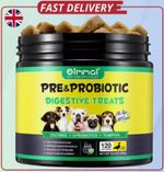 120 Daily PRE PROBIOTICS FOR DOGS Food Treat Chews HEALTHY DIGESTION GUT SUPPORT
