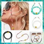 Eye glasses Neck Chain Rope Lanyard Beaded Sunglass Strap Spectacle Reading Cord