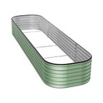 Green Large Raised Garden Bed Metal Garden Flower Vegetable Planter, 240cm 320cm