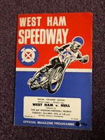 Speedway programme West Ham v Hull 23rd May 1972 last ever meeting at West Ham