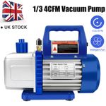 4CFM 1/3HP 1 Stage Vacuum Pump Air Conditioning Refrigeration HAVC R410a R134 UK