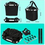 Folding Bicycle Handlebar Pet Carrier Bag Dog Cat Front Storage Basket