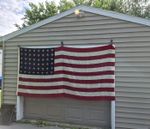 ORIG 120" 48 Gold Star CASKET FLAG WWII Era Burial Ceremonial MILITARY ESTATE