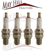 Massey Ferguson TED 35 135 Petrol/TVO Spark Plug Set (4pcs) - Long Reach