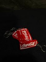 Coca-Cola Style Can Opener Keyring | Drinks Can Tab Opener | Red & White