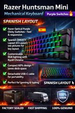 🔥 Razer Huntsman Mini Mechanical Keyboard – Purple Switches (Spanish QWERTY) 🔥