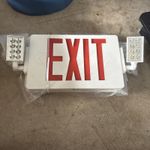 2 Pack LED Exit Sign Emergency Light–Hi Output Compact Combo UL listed (red)