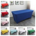 6FT Rectangular Tight Fit Table Cover Spandex Stretch Trestle Tablecloth UK