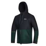 Mystic Voltage Neoprene Hoodie Sweat KiteSurf Beach Jacket 4mm - Dark Leaf