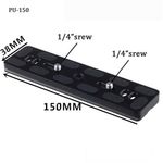 PU150 Quick Release Arca Swiss Benro Plate Ballhead Tripod PU-150 UK Seller