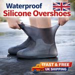 Resistant Silicone Overshoes Rain Waterproof Shoe Covers Boot Cover Protector UK