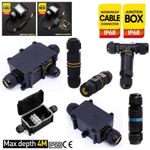 JUNCTION BOX  WATERPROOF ELECTRICAL CABLE CONNECTOR WIRE IP68 OUTDOOR 2/3/4 WAY