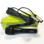 Dynamic Microphone Green Gun Metal Body XLR Mic DJ Party Vocal Karaoke 3m Lead