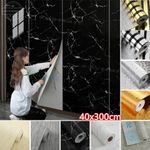 3M Marble Decor Self-Adhesive Wallpaper Kitchen Bathroom Waterproof Wall Sticker