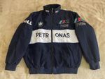 Unisex Adults F1 Team Racing BMW Jacket Embroidery Cotton Padded Navy White