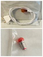 Dolls house Miniature 1:12 scale 12v Orange Pea Bulb Wired Globe Bulb