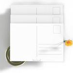 Plain White Blank Postcards. Create Your Own Holiday Postcard A6 250gsm Premium