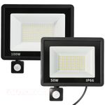 Outdoor Waterproof LED Floodlight PIR Motion Sensor Garden Flood Security Light