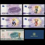FIFA World Cup 2026 Souvenir Banknote Set 5PCS Stadium Mascot Collection Gift