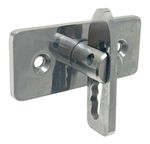 Stainless Steel Anti-luce Droplock on Plate (6mm Clearlance). Horsebox / Trailer
