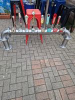 8 TAP INDUSTRIAL STYLE BRIDGE FONT   BEER TAP T BAR