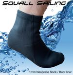 Squall Sailing 1mm Neoprene Sailing HOT Sock or boot liner