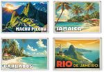 Various South/Central America & Caribbean Fun Jumbo Fridge Magnet -Souvenir Gift