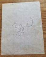MUHAMMAD ALI Genuine Autograph 5"x4" scrap paper Provenance and Verifiable COA
