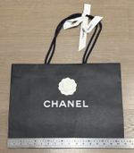 Chanel Black paper Gift bag / shopping bag 43cm x 33cm x 16cm Empty